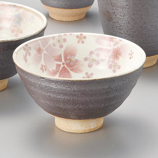 Touga Sakura Pattern Rice Bowl